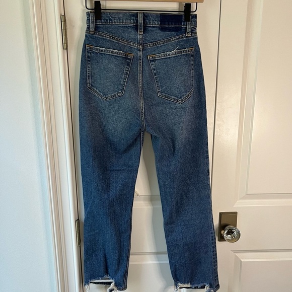 Abercrombie & Fitch Ankle Straight Ultra High Rise Curve Love size 25 0s - Picture 3 of 14